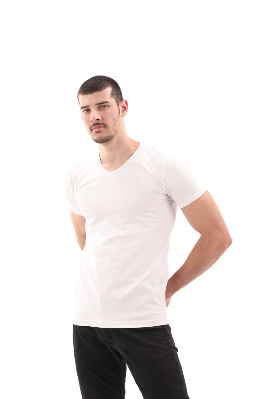 Men's V-Cut Short Sleeve Pack of 4