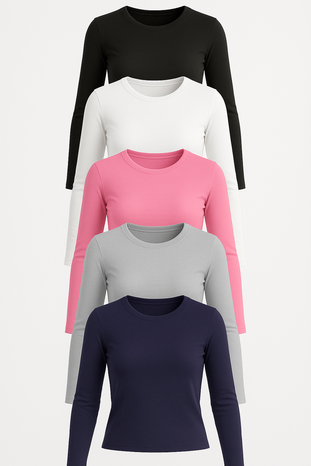 - Essential Long Sleeve Top – Pack of 4