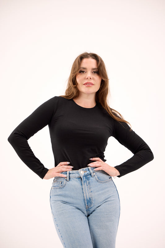 Woman's Long sleeve Pack of 5 BLACK\WHITE\PINK\NAVY\GRAY