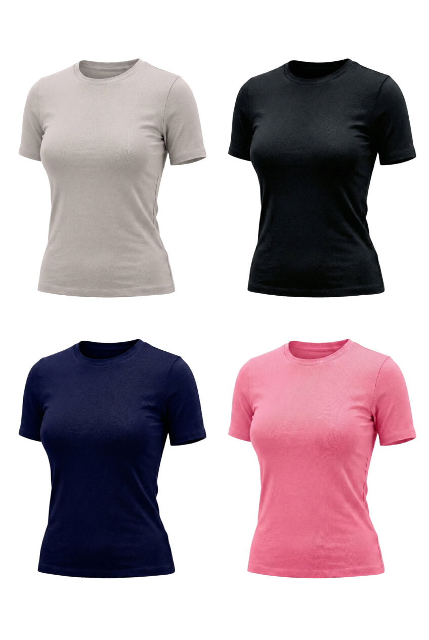 Essential Half Sleeve Top – Pack of 4