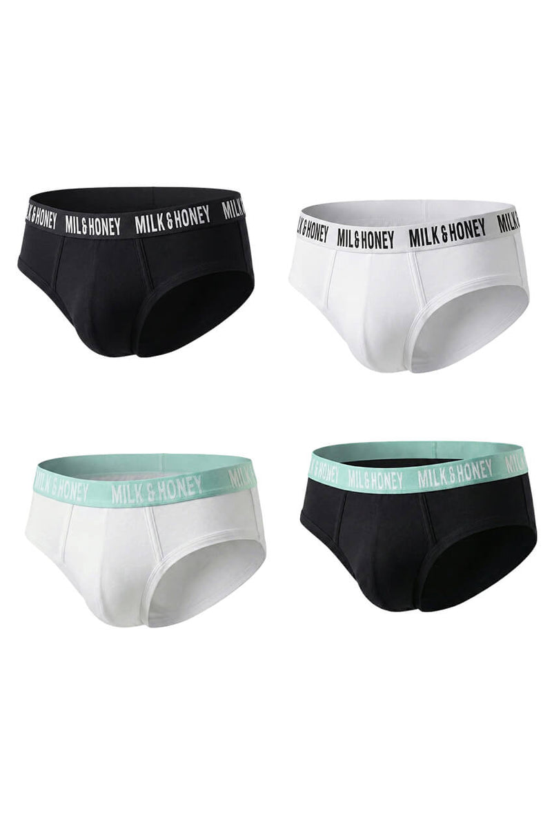 Men’s Y Brief – Pack of 4 (2Black-2White)