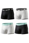 Men Iconic Boxcar Breif – Pack of 4 (2Black-2White)