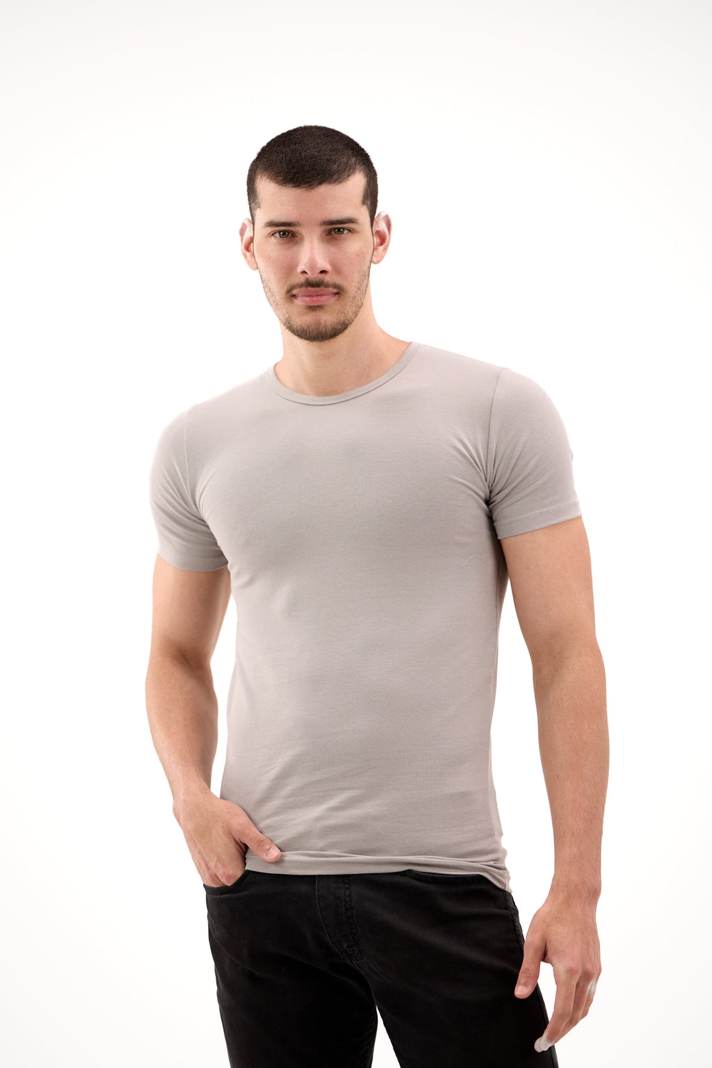 - Men's Round Short Sleeve Pack of 4