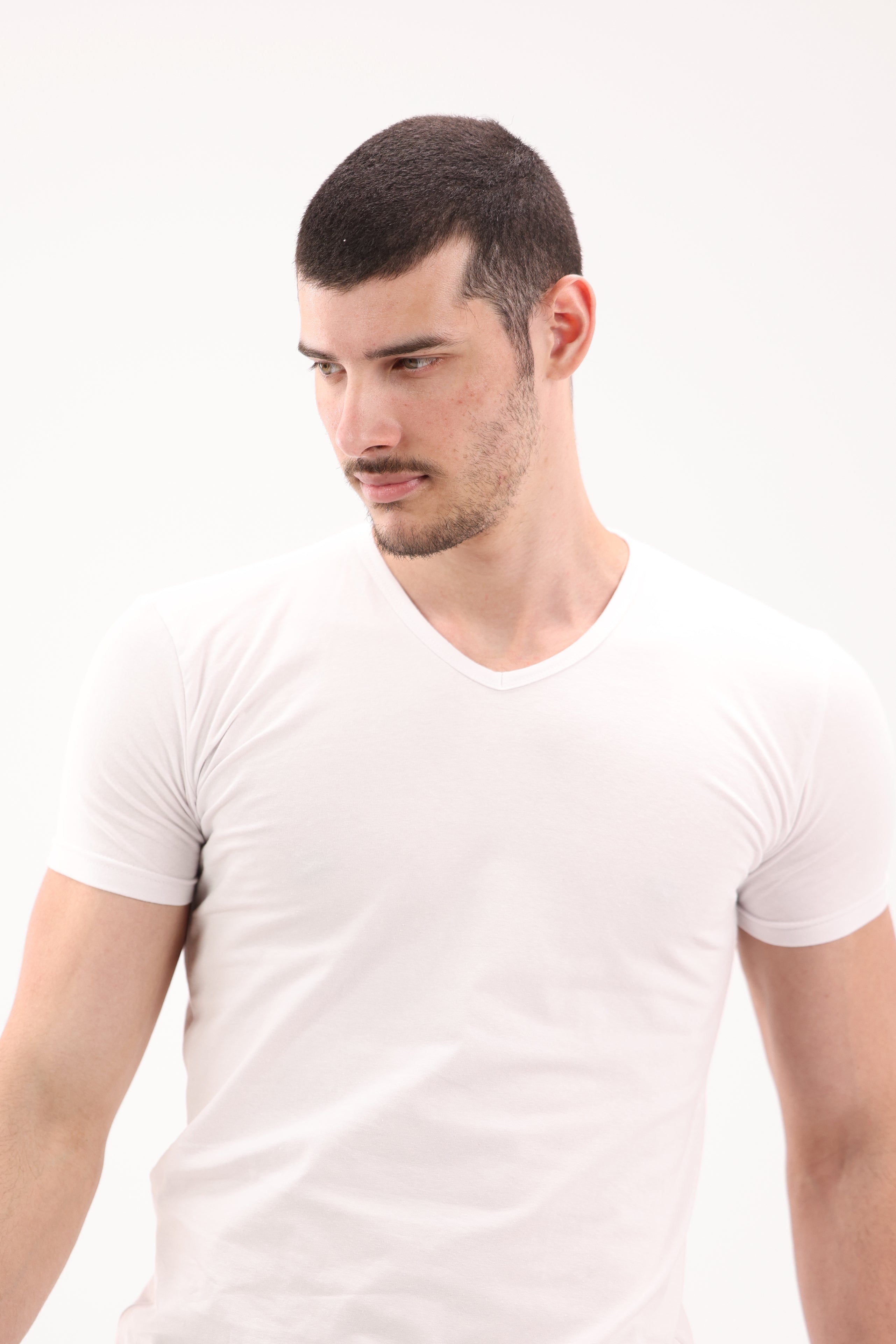 Men's V-Cut Short Sleeve Pack of 4